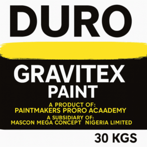 DURO GRAVITEX PAINT 30 KGS STICKERS